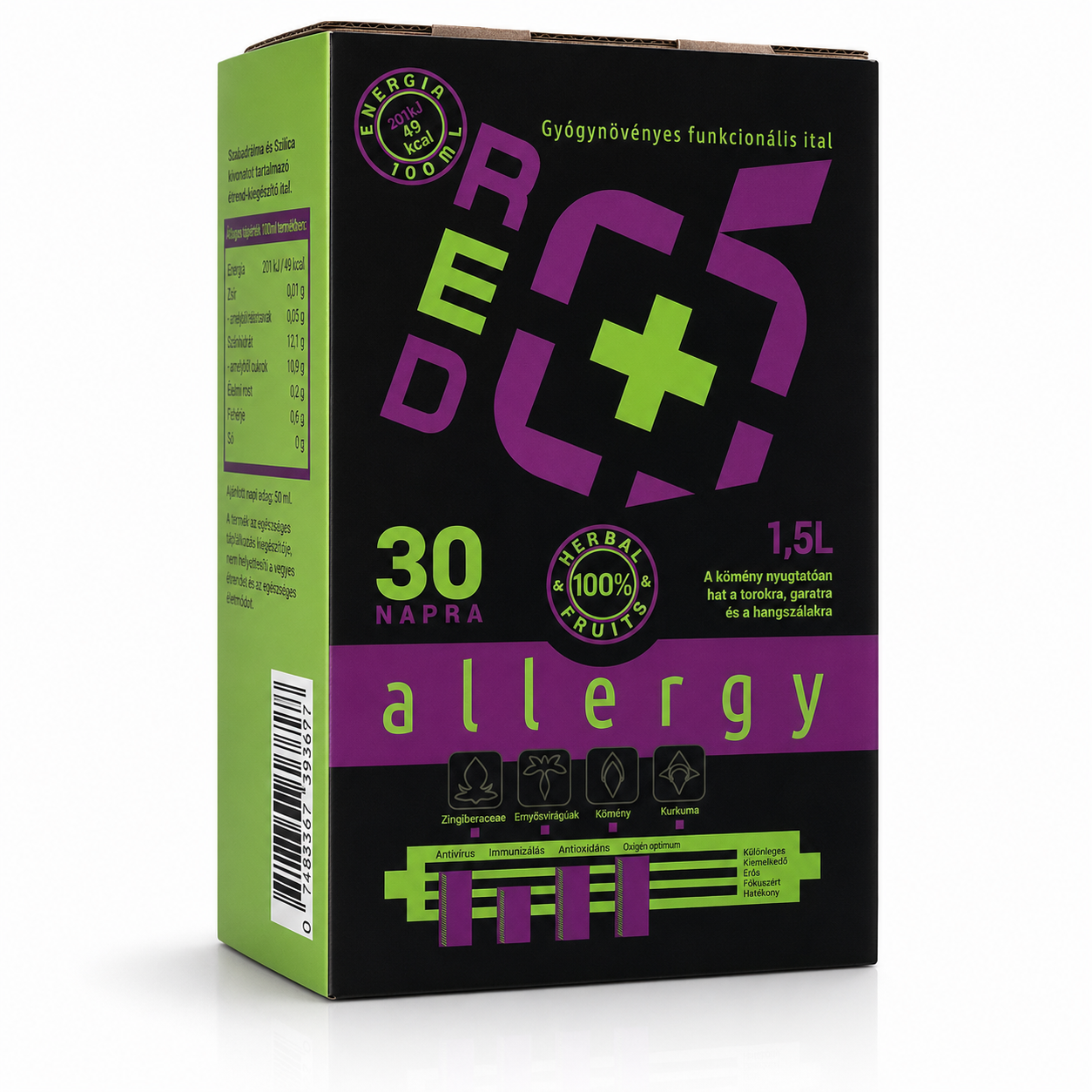 Redpower Allergy gyógynövényes funkcionalis ital - 1500 ml