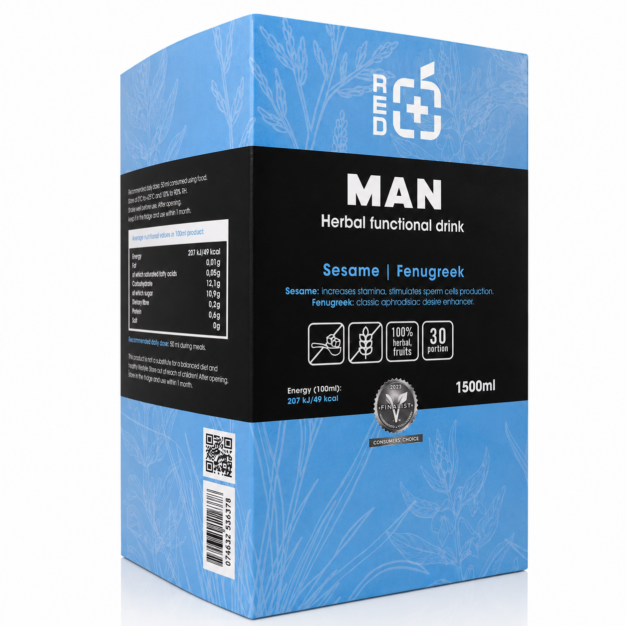 RedPower Man gyógynövényes funkcionális ital 1500 ml