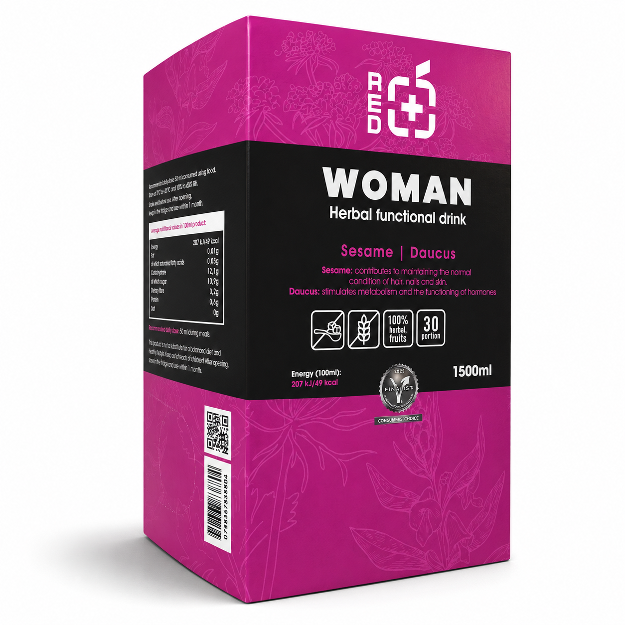 RedPower Woman gyógynövényes funkcionális ital - 1500 ml